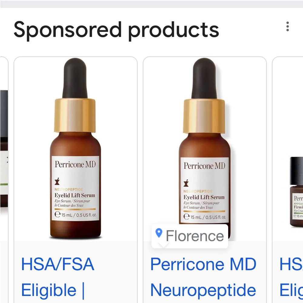 Perricone MD Serum Bottle in Gold and Amber